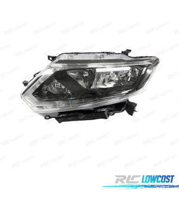 FARO IZQ PARA NISSAN XTRAIL 14-18 LED FONDO NEGRO