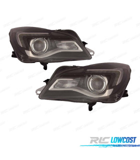 FAROS PARA OPEL INSIGNIA 13-16 LED FONDO NEGRO