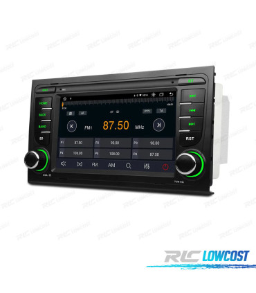 7″ ANDROID 12 OCTACORE DDR4 2GB RAM 32GB ROM SSD RADIO GPS CARPLAY ANDROID AUTO DSP INTEGRADOS 4x45W AUDI SEAT