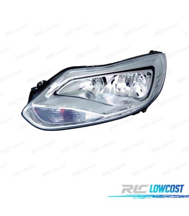 FARO IZQ PARA FORD FOCUS IV 11-14 FONDO CROMO