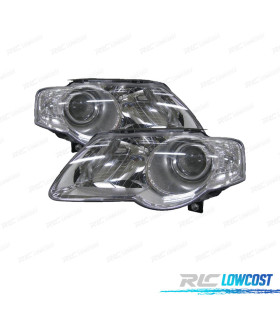 FAROS PARA VOLKSWAGEN VW PASSAT 05-10 FONDO CROMO