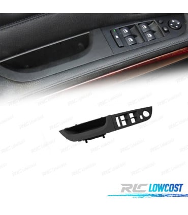 MOLDURA BOTONERA BMW E90 E91 04-12 PANEL PUERTA NEGRO