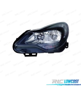 FARO IZQ PARA OPEL CORSA D 11-14 FONDO NEGRO