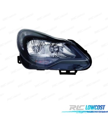 FARO DCH PARA OPEL CORSA D 11-14 FONDO NEGRO