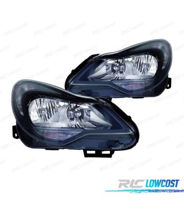 FAROS PARA OPEL CORSA D 11-14 FONDO NEGRO