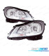 FAROS PARA MERCEDES CLASE C W204 10-14 FONDO CROMO