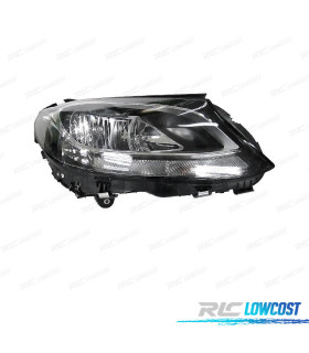 FARO DCH PARA MERCEDES CLASE C W205 14-18 LUZ DIURNA LED FONDO NEGRO