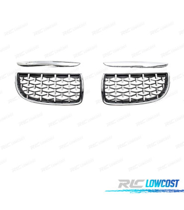 PARRILLAS BMW E90 E91 05-08 CROMADAS DIAMANTE