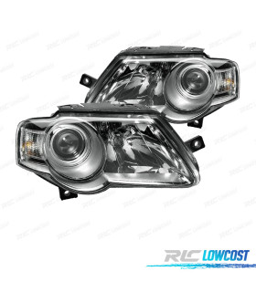 FAROS PARA VOLKSWAGEN VW PASSAT 05-10 FONDO CROMO