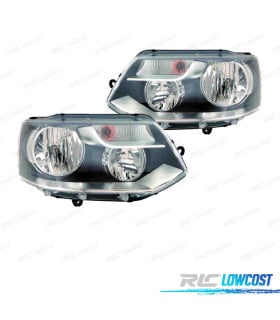 FAROS PARA VOLKSWAGEN VW TRANSPORTER T5 10- NEGRO