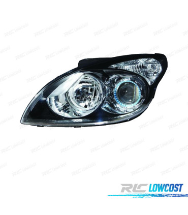 FARO IZQ PARA HYUNDAI I30 07-12 FONDO NEGRO ELECTRICO