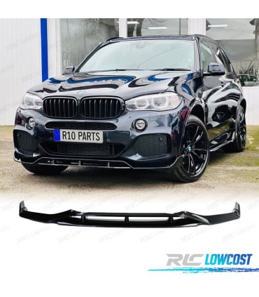 SPOILER LIP PARA BMW X5 F15 12-18 LOOK M PERFORMANCE NEGRO BRILLO