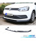 SPOILER LIP VOLKSWAGEN VW POLO 6C 14-17 NEGRO BRILLO