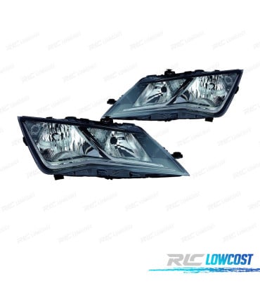 FAROS PARA SEAT LEON 12-16 FONDO NEGRO