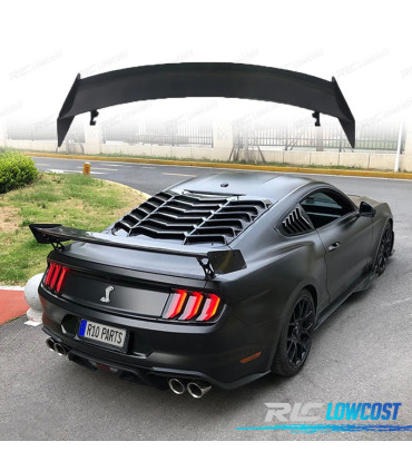 ALERON SPOILER FORD MUSTANG 15-23 LOOK GT500 ABS NEGRO