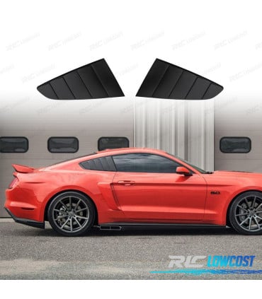 CUBRE CRISTALES LATERAL FORD MUSTANG 15-22 LOOK GT500 NEGRO
