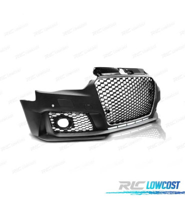 PARAGOLPES DELANTERO AUDI A3 8V 12 16 LOOK RS3 CROMO NEGRO PDC