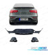 DIFUSOR MERCEDES GLC C253 COUPE 16-19 LOOK GLC63 + COLAS ESCAPE NEGRAS