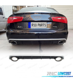 DIFUSOR AUDI A6 4G 11-14 LOOK RS + COLAS DE ESCAPE