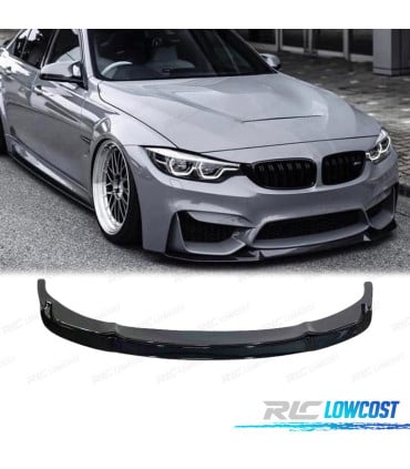 SPOILER LIP BMW F80 M3 F82 M4 NEGRO BRILLO