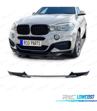 SPOILER DELANTERO BMW X6 F16 14-19 LOOK M PERFORMANCE NEGRO BRILLO