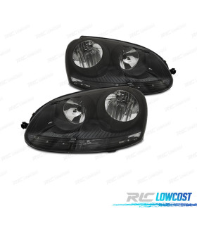 FAROS PARA VOLKSWAGEN VW GOLF V 03-08 FONDO NEGRO