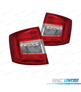 PILOTOS SKODA OCTAVIA KOMBI 13-16 BLANCO ROJO