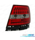 PILOTOS AUDI A4 B5 94-00 LED ROJO CROMO