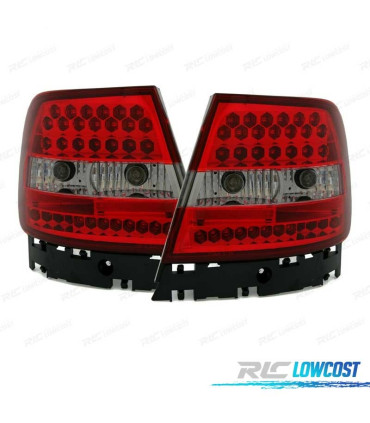 PILOTOS PARA AUDI A4 B5 94-00 LED ROJO CROMO