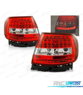 PILOTOS PARA AUDI A4 B5 94-00 LED ROJO CROMO