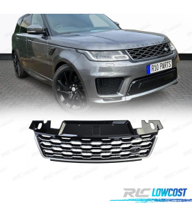 PARRILLA PARA RANGE ROVER SPORT 17-22 NEGRO BRILLO PLATA