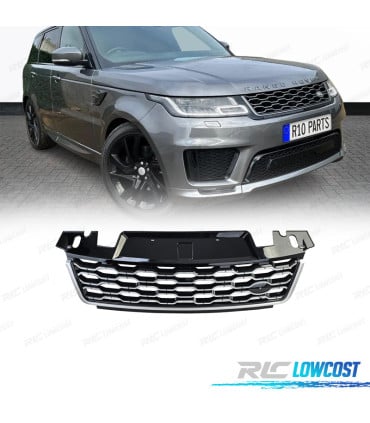 PARRILLA PARA RANGE ROVER SPORT 17-22 NEGRO BRILLO PLATA