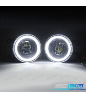 FAROS ANTINIEBLAS OJOS ANGEL CCFL SUZUKI RENAULT OPEL PEUGEOT FORD CITROEN 97-13 CRISTAL CLARO