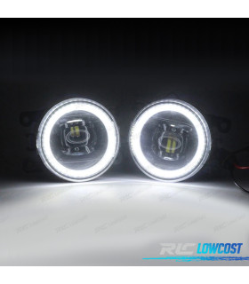 FAROS ANTINIEBLAS OJOS ANGEL CCFL SUZUKI RENAULT OPEL PEUGEOT FORD CITROEN 97-13 CRISTAL CLARO