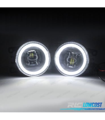 FAROS ANTINIEBLAS OJOS ANGEL CCFL SUZUKI RENAULT OPEL PEUGEOT FORD CITROEN 97-13 CRISTAL CLARO