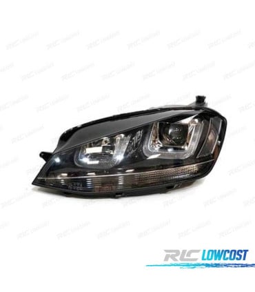FARO IZQ VOLKSWAGEN VW GOLF 7 XENON MK7 12-17 LUZ DIURNA DRL NEGRO