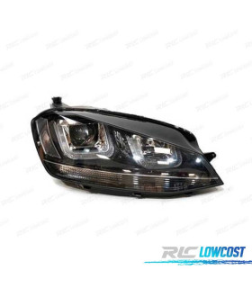 FARO DCH PARA VOLKSWAGEN VW GOLF 7 XENON MK7 12-17 LUZ DIURNA DRL NEGRO
