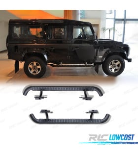 ESTRIBERAS ESTRIBOS LAND ROVER DEFENDER 110 NEGRO 83-16