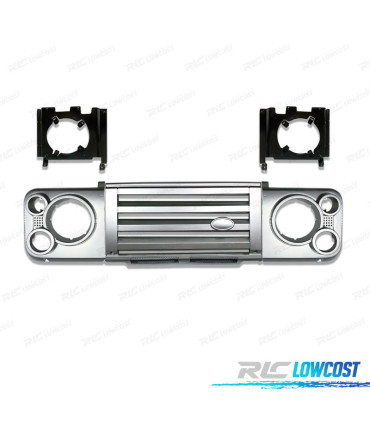 PARRILLA LAND ROVER DEFENDER 90 110 83-16 PLATA LOOK SVX