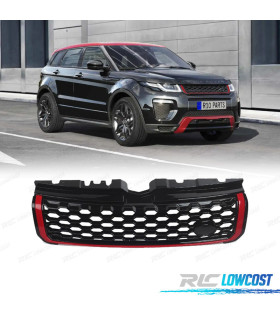 PARRILLA RANGE ROVER EVOQUE 10-18 LOOK DYNAMIC NEGRO ROJO