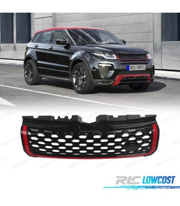 PARRILLA RANGE ROVER EVOQUE 10-18 LOOK DYNAMIC NEGRO ROJO
