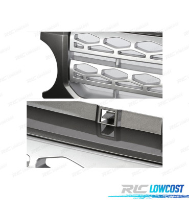 PARRILLA LAND ROVER DISCOVERY III 05-09 NEGRO PLATA