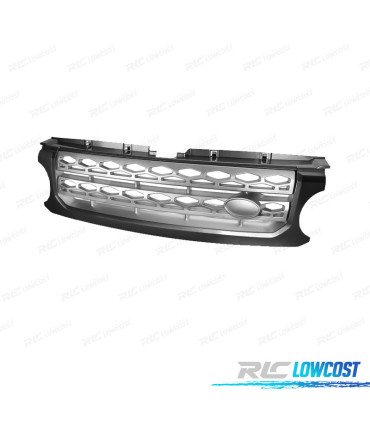 PARRILLA LAND ROVER DISCOVERY III 05-09 NEGRO PLATA