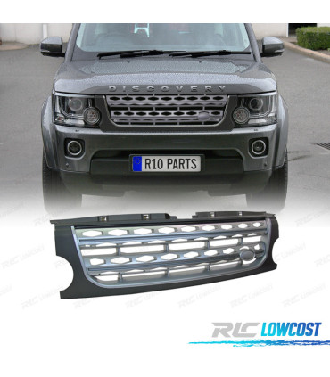 PARRILLA LAND ROVER DISCOVERY III 05-09 LOOK DISCOVERY 4 GRIS MATE PLATA