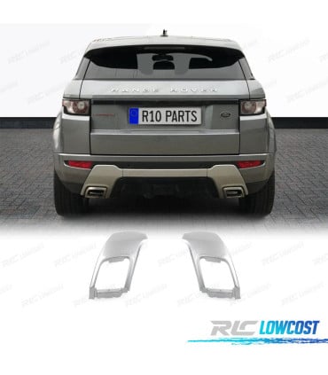 EMBELLECEDOR DE ESCAPE RANGE ROVER EVOQUE 10-18 LOOK DYNAMIC PLATA