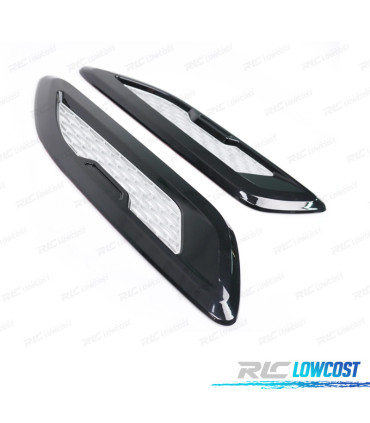 ENTRADAS DE AIRE RANGE ROVER EVOQUE 10-16 NEGRO PLATA