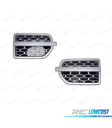 ENTRADAS DE AIRE LATERALES LAND ROVER DISCOVERY IV 09-16 PLATA MATE