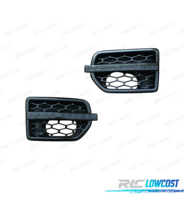 ENTRADAS DE AIRE LATERALES LAND ROVER DISCOVERY IV 09-16 NEGRO BRILLO