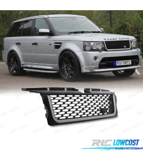 PARRILLA RANGE ROVER SPORT 05-09 LOOK AUTOBIOGRAPHY NEGRO BRILLO PLATA