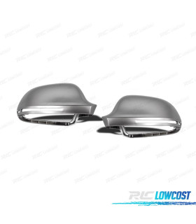 CARCASAS ESPEJOS AUDI A4 B8 08-09 ALUMINIO CROMO